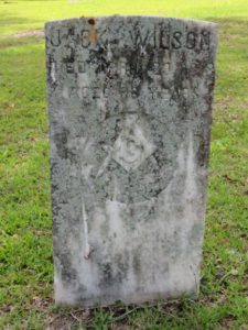 Jack Wilson's headstone