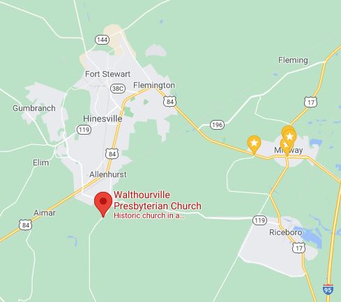 Walthourville Presbyterian Church on map